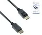 Preview: DisplayPort 1.4 Kabel, 2x DP Stecker, 8K, Unterstützung 8K/60HZ, 32.4GBpS, schwarz, DINIC Box mit Euroloch, 2m
